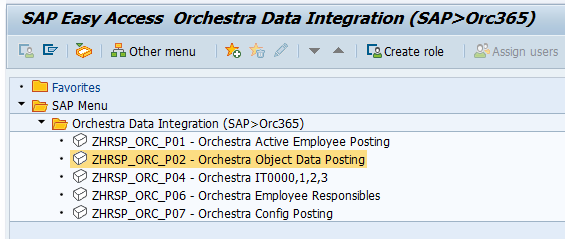 How to Send Organization Data from SAP to Orchestra?