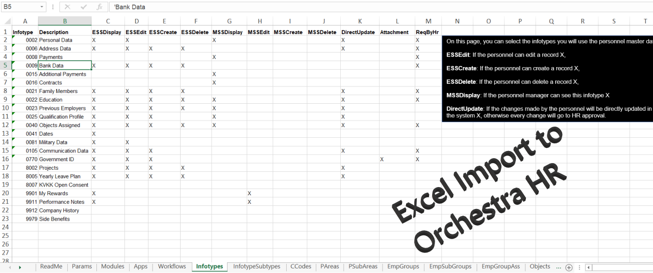 Download, Fill and Import Config Excel